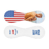 Bester Vater je Patriotic Red White Blue Foto Baseball (Paneele)