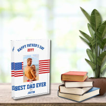 Bester Vater je Patriotic Red White Blue