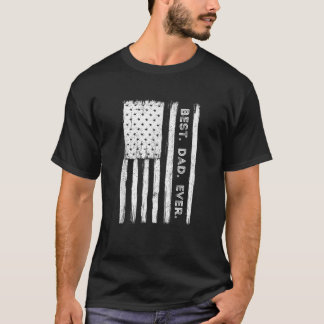 Bester Vater je Patriotic USA Flag Vater T-Shirt