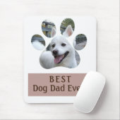 Bester Vater je Paw Print Foto Maus Pad Mousepad (Mit Mouse)