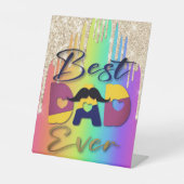 Bester Vater je Pedestal-Zeichen Sockelschild (Vorderseite)