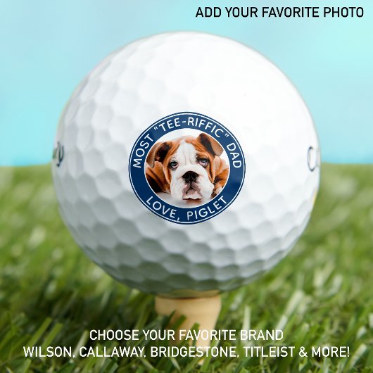 Bester Vater je Personalisiert Golfer Haustier Hun Golfball