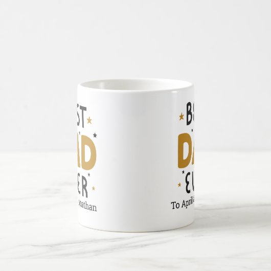 Bester Vater je Personalisiert Kaffeetasse (Mittel)