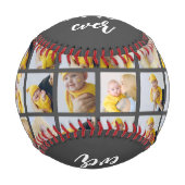 Bester Vater je Personalisierte Fotocollage und Te Baseball (Vorderseite)