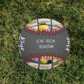 Bester Vater je Personalisierte Fotocollage und Te Baseball