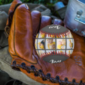 Bester Vater je Personalisierte Fotocollage und Te Baseball