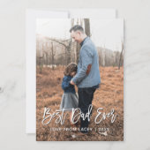 Bester Vater je Personalisierte Fotokarte des Vate Ankündigung (Vorderseite)