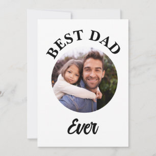 Bester Vater je Personalisierte Fotomodelle Feiertagskarte