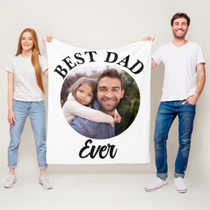 Bester Vater je Personalisierte Fotomodelle Fleecedecke