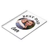 Bester Vater je Personalisierte Fotomodelle Notizblock (Linke Seite)