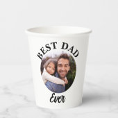 Bester Vater je Personalisierte Fotomodelle Pappbecher (Vorderseite)