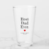 Bester Vater je Personalisierte Namen Glas (Vorderseite)