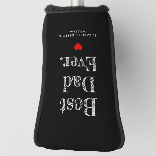 Bester Vater je Personalisierte Namen Golf Headcover (Rotieren 90)