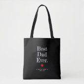 Bester Vater je Personalisierte Namen Tasche (Vorderseite)