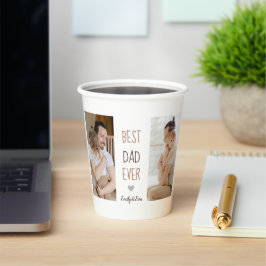 "Bester Vater je" Personalisierte Papiergruppen Pappbecher