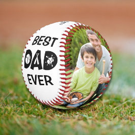 Bester Vater je Personalisierter Foto Name benutze Baseball