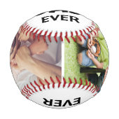 Bester Vater je Personalisierter Foto Name benutze Baseball (Vorderseite)