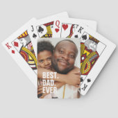 Bester Vater je Personalisierter Tag der Väter Spielkarten (Rückseite)