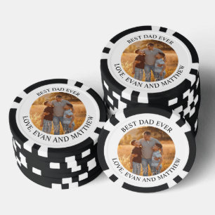 "Bester Vater je" Personalisierter Vatertag Pokerchips