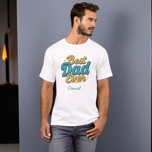 Bester Vater je | Personalisierter Vatertag T-Shirt