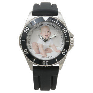Bester Vater je Personalisiertes Foto Armbanduhr