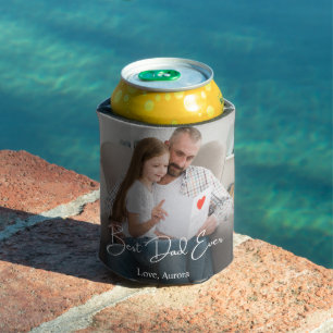 Bester Vater je Personalisiertes Foto Dosenkühler