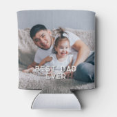 Bester Vater je Personalisiertes Foto Dosenkühler (Rückseite)