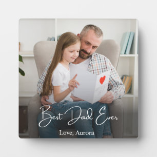 Bester Vater je Personalisiertes Foto Fotoplatte