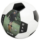 Bester Vater je Personalisiertes Foto Fußball (Dreiviertel)