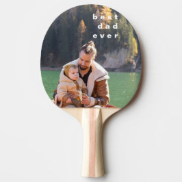 Bester Vater je Personalisiertes Foto Overlay Tischtennis Schläger