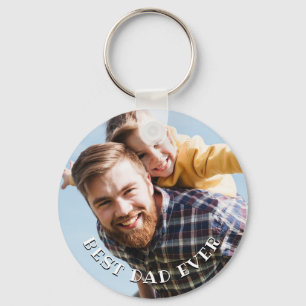 Bester Vater je Personalisiertes Foto Schlüsselanhänger