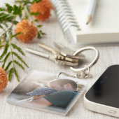 Bester Vater je Personalisiertes Foto Schlüsselket Schlüsselanhänger (Vorderseite rechts)