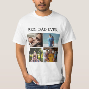 Bester Vater je Personalisiertes Foto T-Shirt