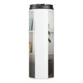 Bester Vater je Personalisiertes Foto Thermosbecher (Rückseite)