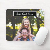 Bester Vater je Personalisiertes Foto und Text Mousepad (Mit Mouse)