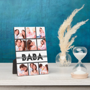 Bester Vater je, Personalisiertes Geschenk für 9 F Fotoplatte
