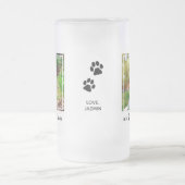 Bester Vater je - Personalisiertes Niedliches Foto Mattglas Bierglas (Mittel)