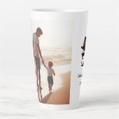 Bester Vater je - Personalisiertes Vatertagsgesche Milchtasse (Vorderseite)