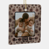 Bester Vater je Petoskey Stone Keramikornament (Rechts)