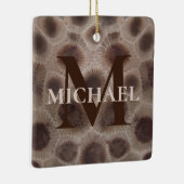 Bester Vater je Petoskey Stone Keramikornament (Rechts)