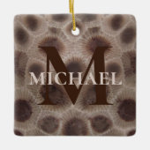 Bester Vater je Petoskey Stone Keramikornament (Vorderseite)