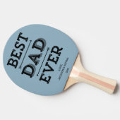 Bester Vater je Pfeile Custom Personalisiert Blue Tischtennis Schläger (Seitenansicht)