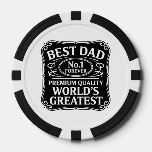Bester Vater je Pokerchips (Vorderseite)