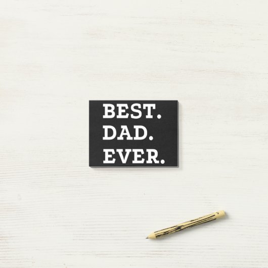 Bester Vater je Post-it Klebezettel (Auf Schreibtisch)