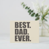 Bester Vater je Postkarte (Stehend Vorderseite)