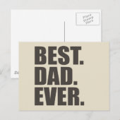 Bester Vater je Postkarte (Vorne/Hinten)
