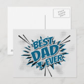 Bester Vater je Postkarte (Vorne/Hinten)