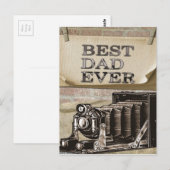 Bester Vater je Postkarte (Vorne/Hinten)