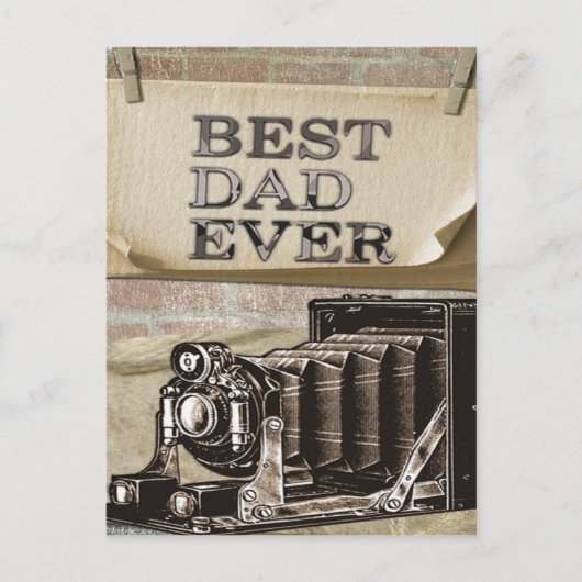 Bester Vater je Postkarte (Vorderseite)