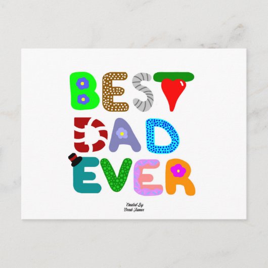 Bester Vater je Postkarte (Vorderseite)